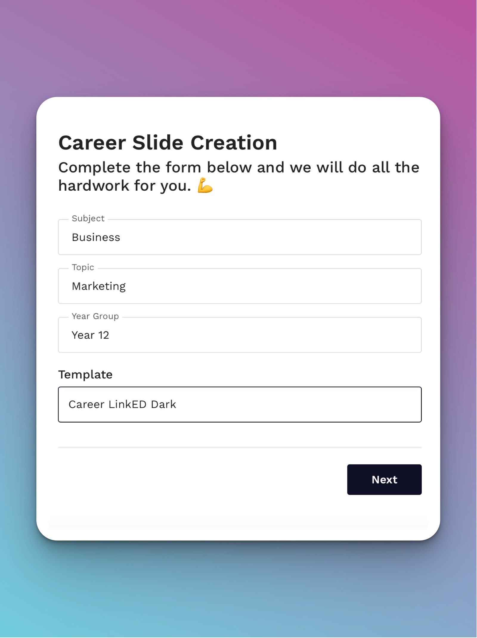 The career linked app